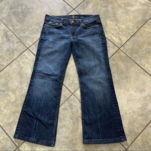 7 For All Mankind Dark Blue Flare Jeans